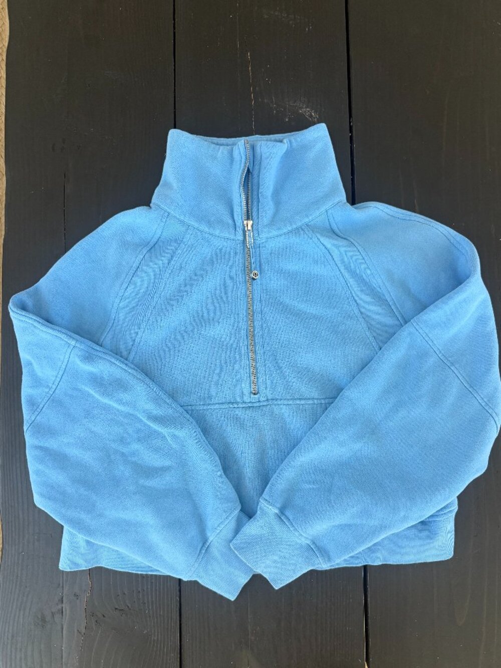 Lulu Lemon, Cropped Quarter Zip Sweatshirt